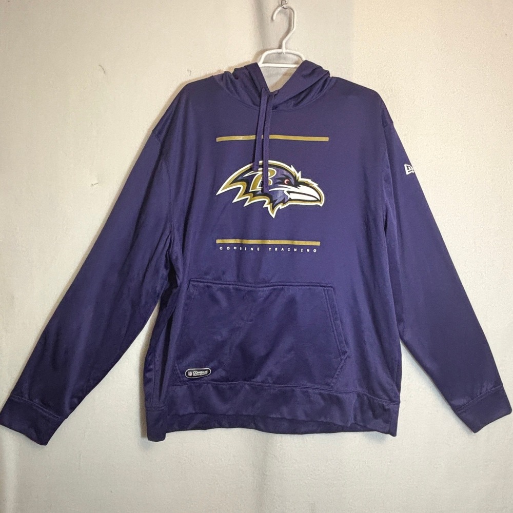 Baltimore Ravens New Era Combine Training Purple Hoodie Sweatshirt XXL